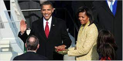 Barack Obama was sworn in as the 44th President of the United States.